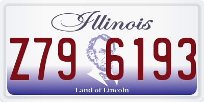 IL license plate Z796193