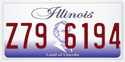 IL license plate Z796194