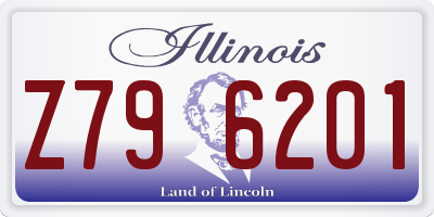 IL license plate Z796201