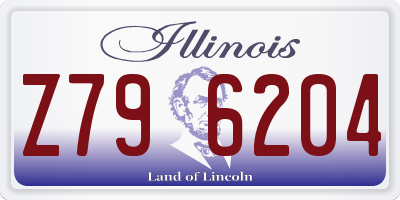 IL license plate Z796204