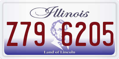 IL license plate Z796205