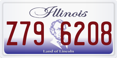 IL license plate Z796208