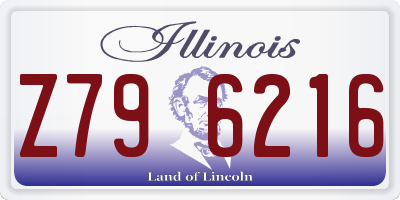 IL license plate Z796216