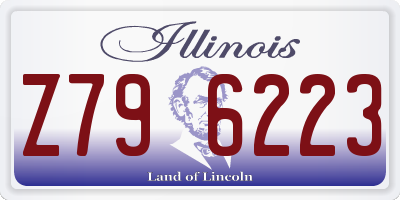 IL license plate Z796223