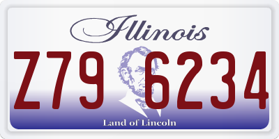 IL license plate Z796234