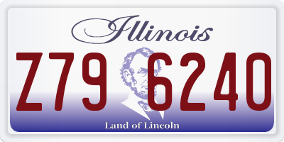IL license plate Z796240
