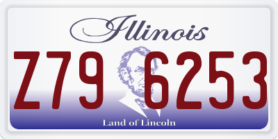 IL license plate Z796253