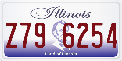 IL license plate Z796254