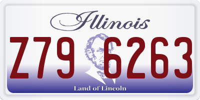 IL license plate Z796263
