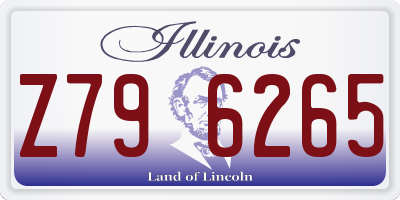 IL license plate Z796265