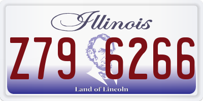 IL license plate Z796266