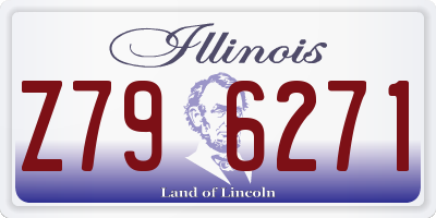 IL license plate Z796271