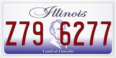 IL license plate Z796277