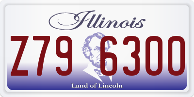 IL license plate Z796300