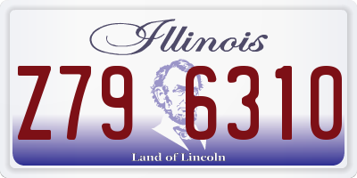 IL license plate Z796310