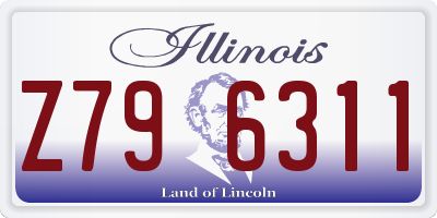 IL license plate Z796311