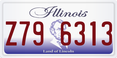 IL license plate Z796313