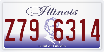 IL license plate Z796314