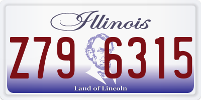 IL license plate Z796315