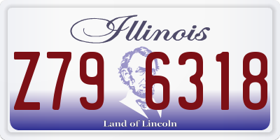 IL license plate Z796318