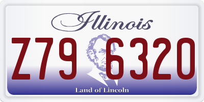 IL license plate Z796320