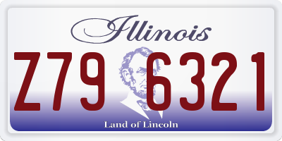 IL license plate Z796321