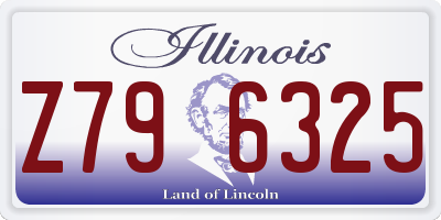IL license plate Z796325
