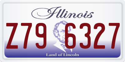 IL license plate Z796327