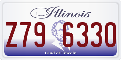 IL license plate Z796330