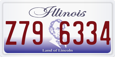 IL license plate Z796334