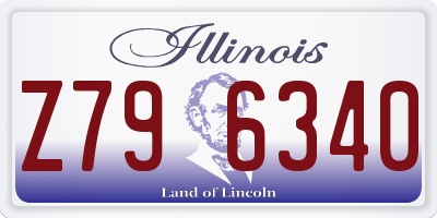 IL license plate Z796340