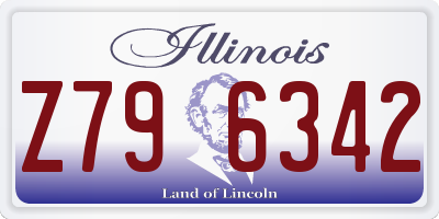 IL license plate Z796342