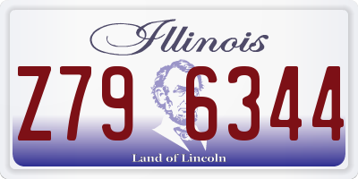 IL license plate Z796344