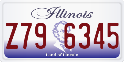 IL license plate Z796345