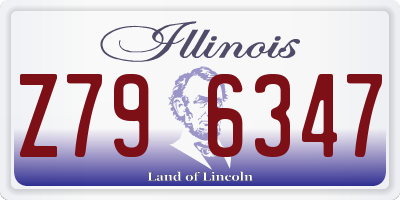 IL license plate Z796347
