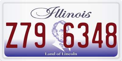 IL license plate Z796348