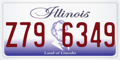 IL license plate Z796349