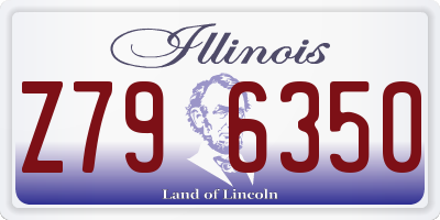 IL license plate Z796350