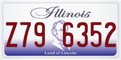 IL license plate Z796352