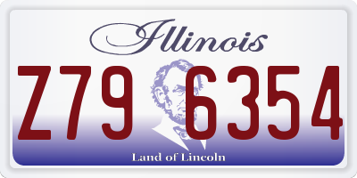 IL license plate Z796354