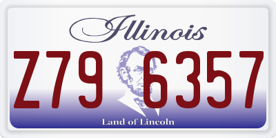 IL license plate Z796357