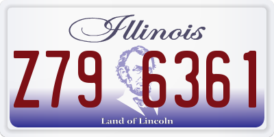 IL license plate Z796361
