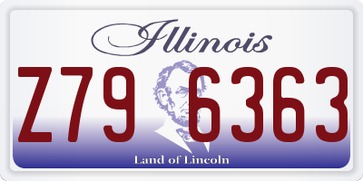 IL license plate Z796363