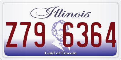 IL license plate Z796364