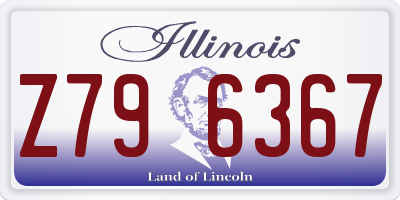 IL license plate Z796367
