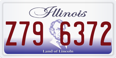 IL license plate Z796372