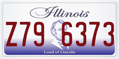IL license plate Z796373