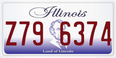 IL license plate Z796374