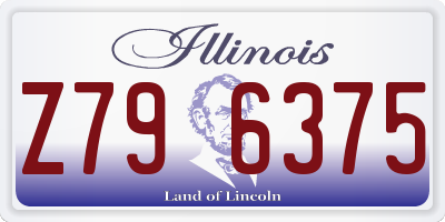 IL license plate Z796375