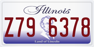IL license plate Z796378